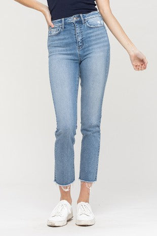 Slim Straight Crop Jeans